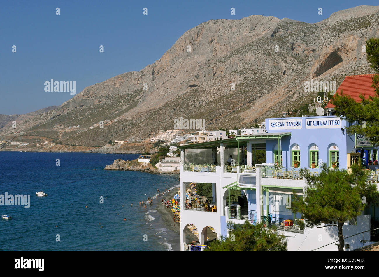 Massouri Ferienort, Kalymnos, Griechenland Stockfoto