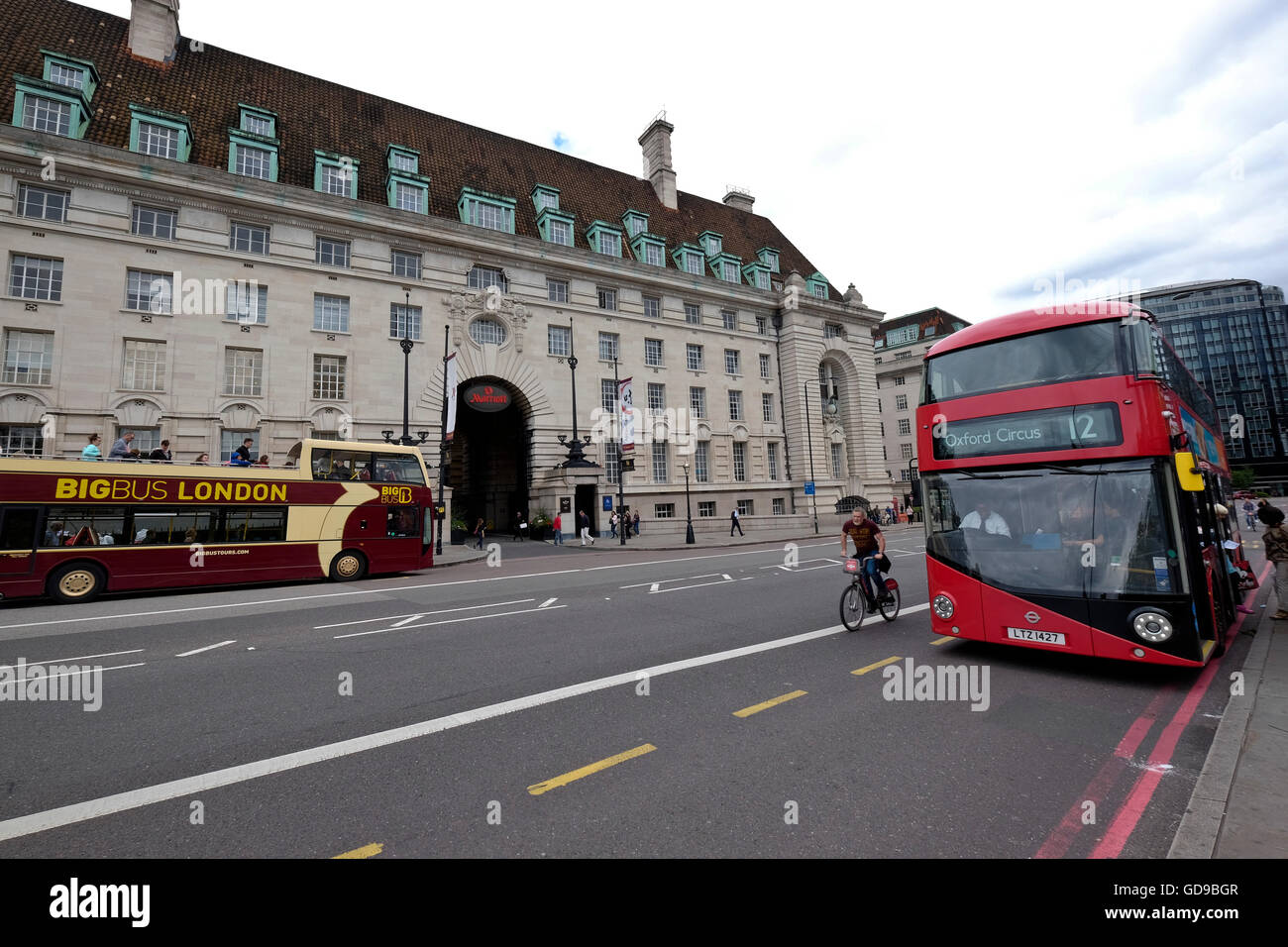 Das London Marriott Hotel County Hall. Stockfoto