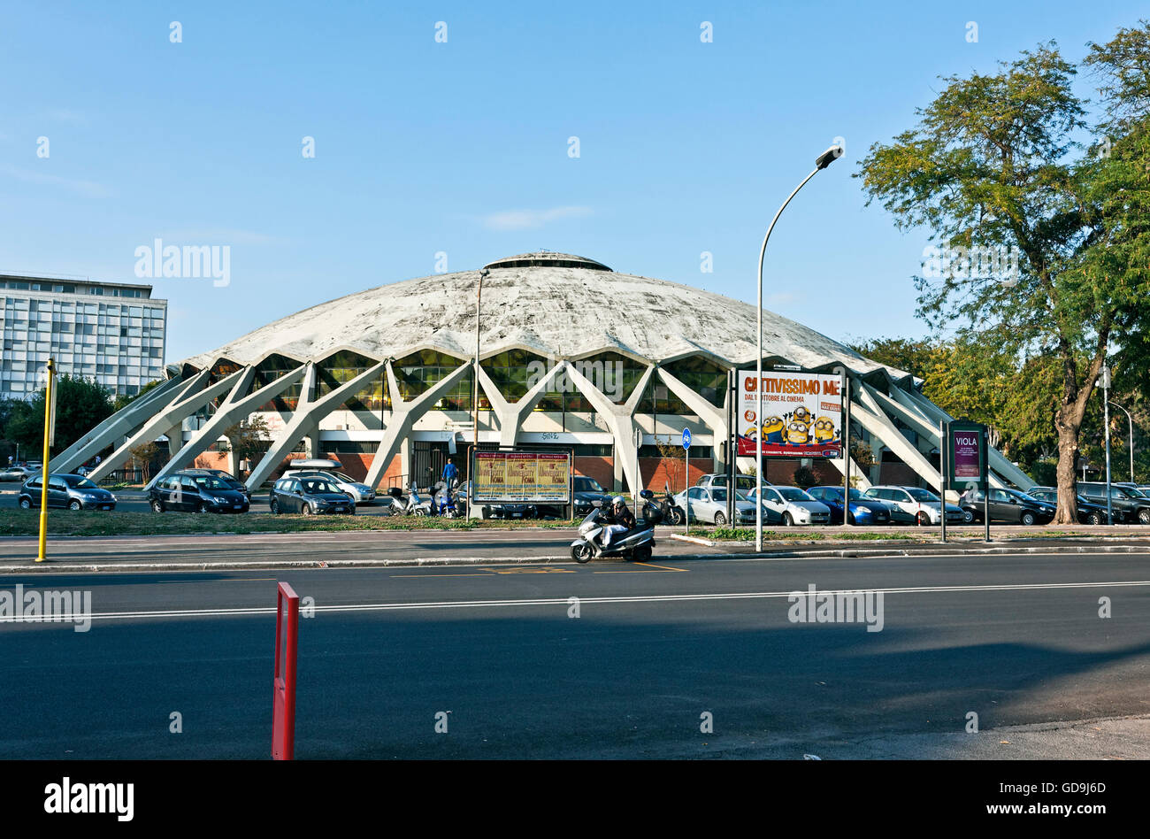 Palazzetto Dello Sport, gebaut für die Olympischen Spiele 1960 entworfene Pier Luigi Nervi, Annibale Vitelozzi, Rom, Italien, Europa Stockfoto