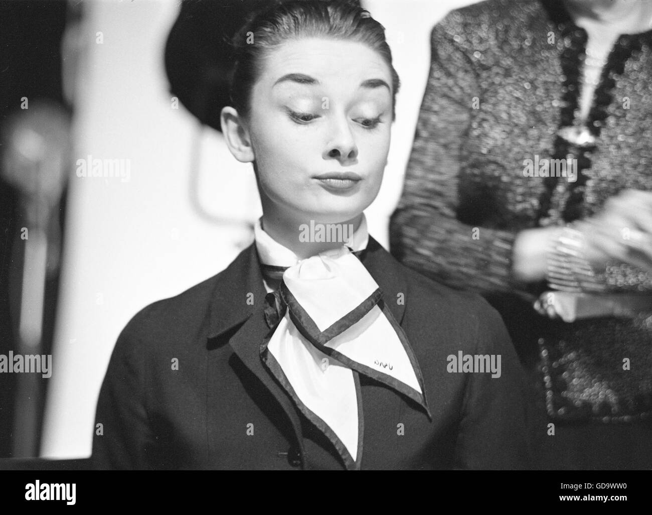 Audrey Hepburn im Urlaub in Rom Stockfoto