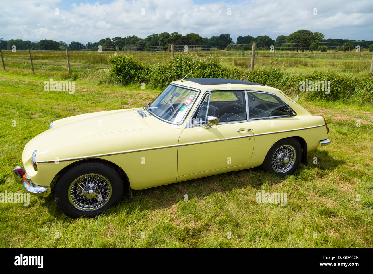 Britische Sportwagen der klassischen MGBGT Stockfoto