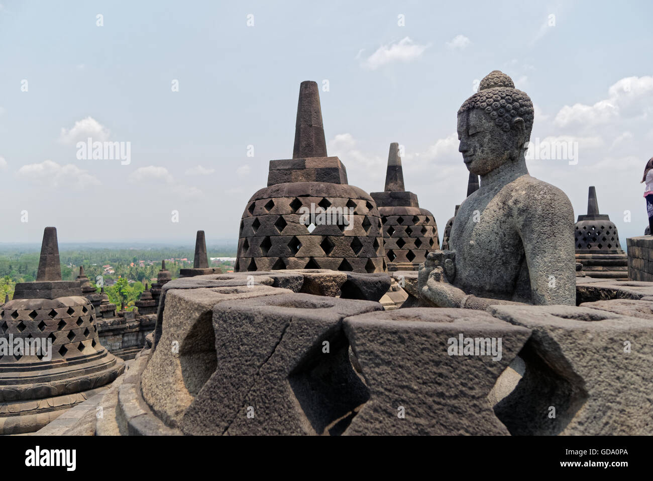 Buddha-Statue zu beten Stockfoto