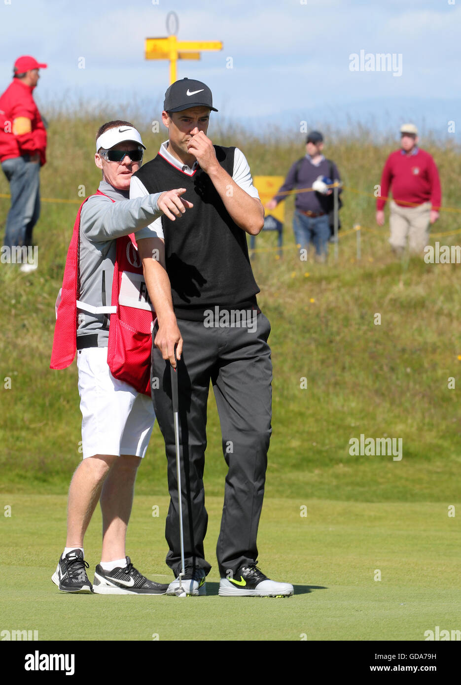 Englands Ross Fisher bei Tag eins von The Open Championship 2016 im Royal Troon Golf Club, South Ayrshire. Stockfoto