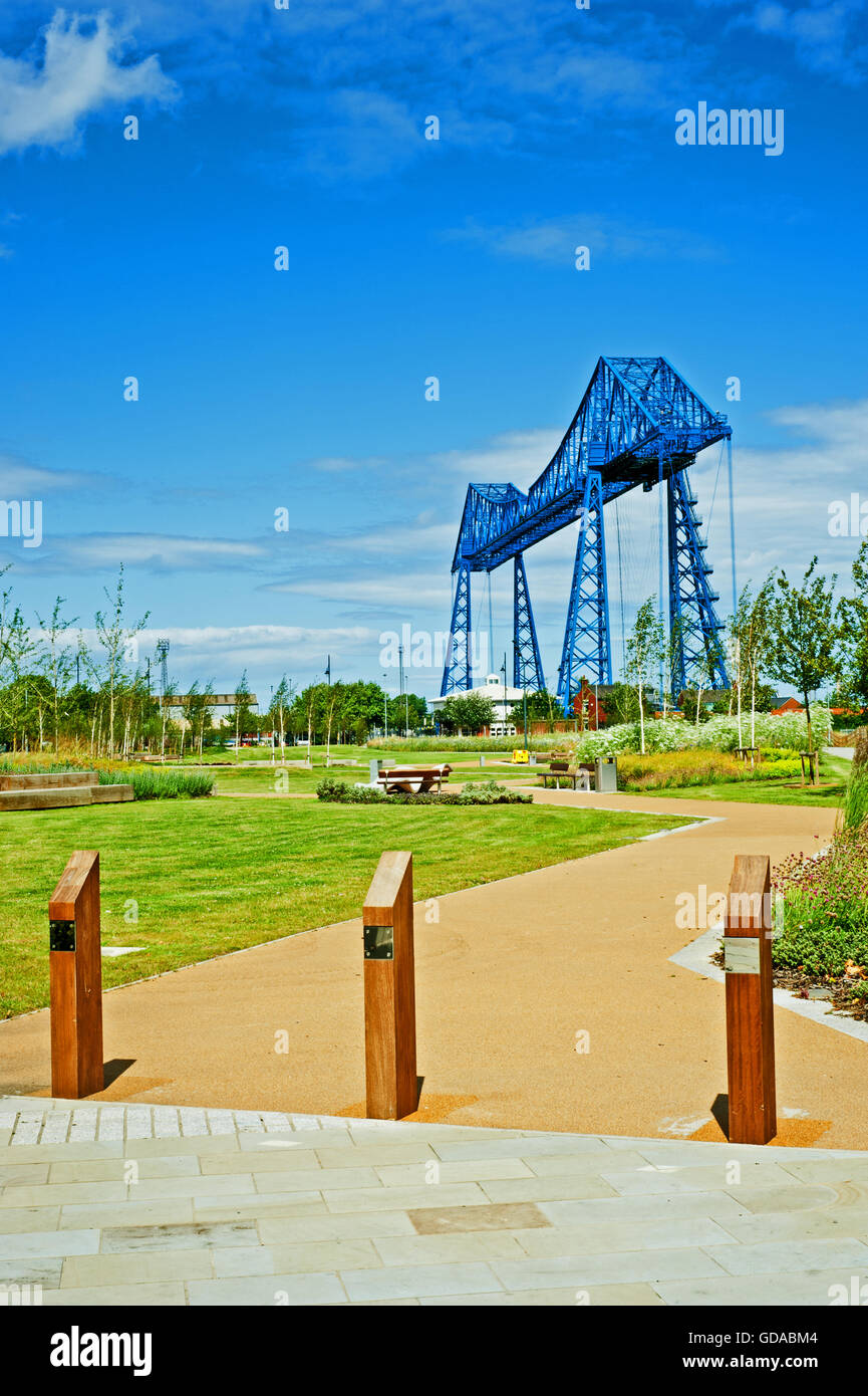 Schwebefähre, Middlesbrough, Cleveland Stockfoto