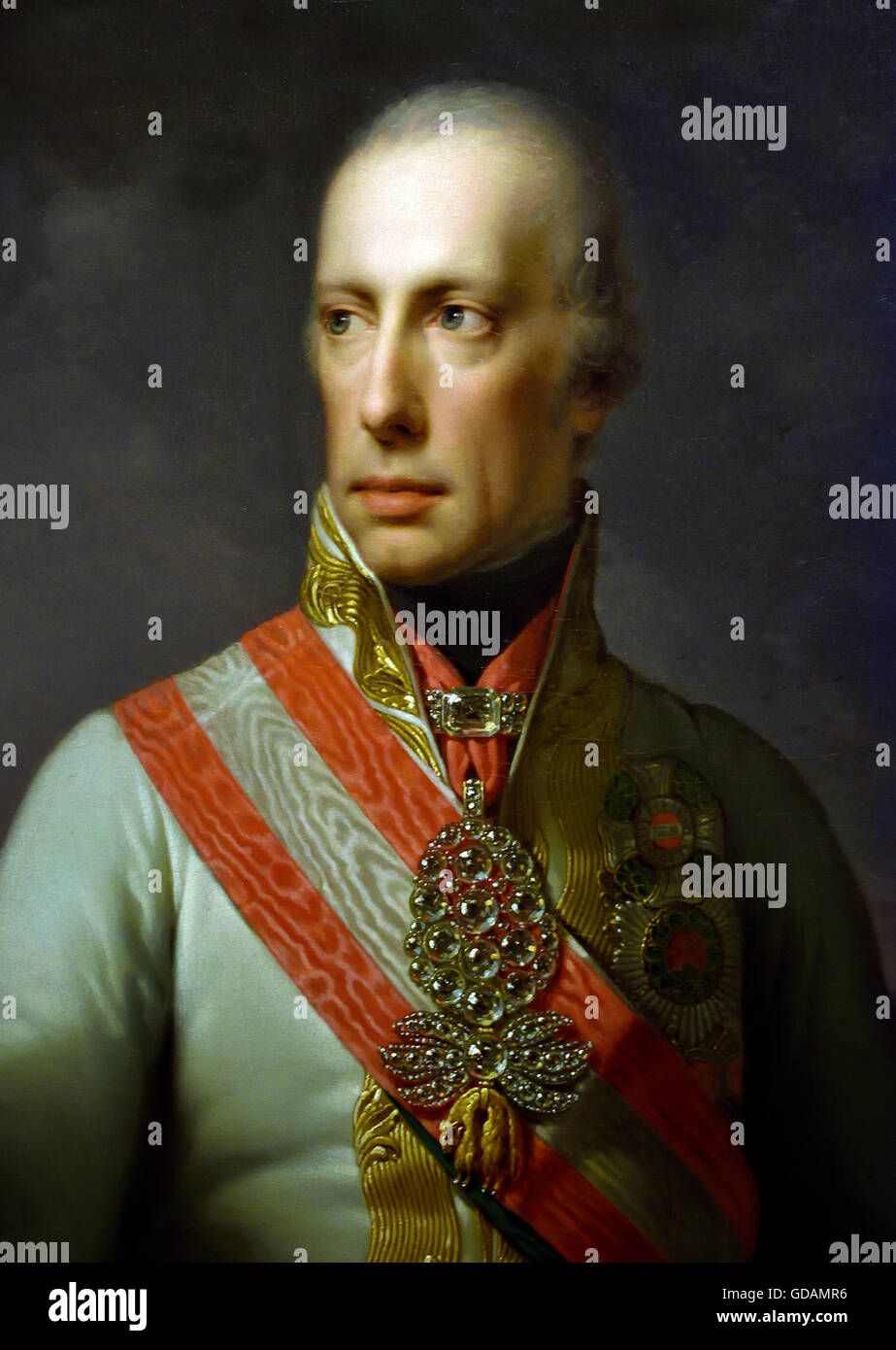 König Franz I., Kaiser von Österreich und Ungarn (1804-1835) -Franz I., Kaiser von Österreich und Ungarn (1804-1835) Maler: Lampi, Johann Baptist (1775) Stockfoto
