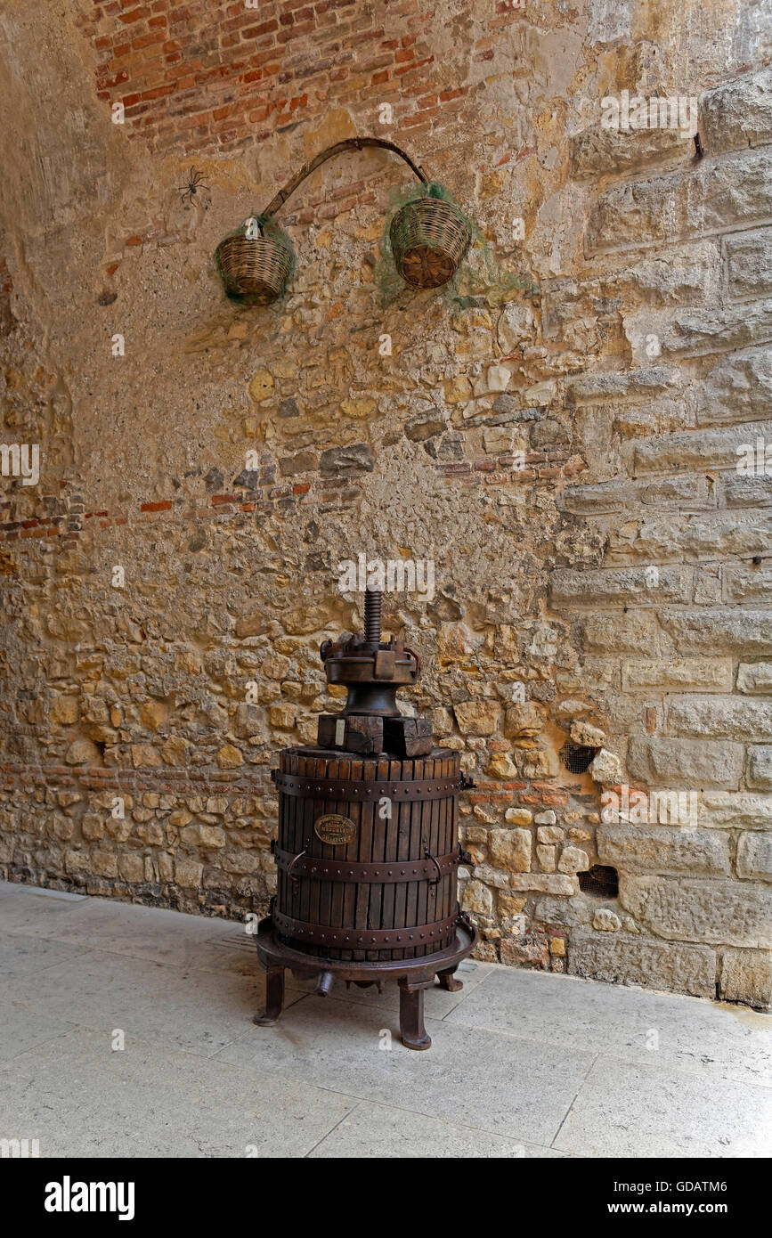 Porta Verona, Weinpresse, historische, Stockfoto