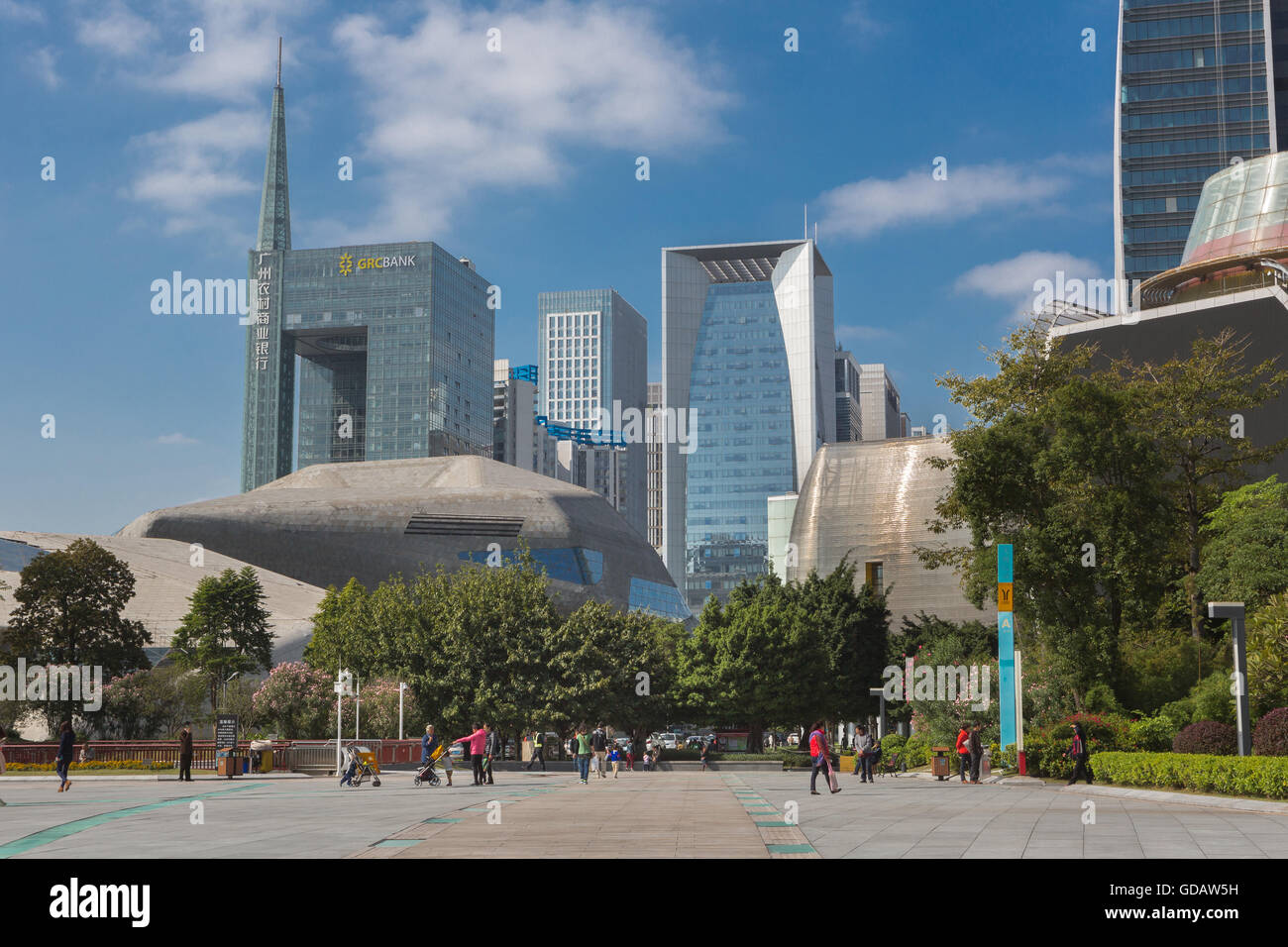 China, Provinz Guangdong Guangzhou Opernhaus der Stadt, Wuyang Neustadt Stockfoto