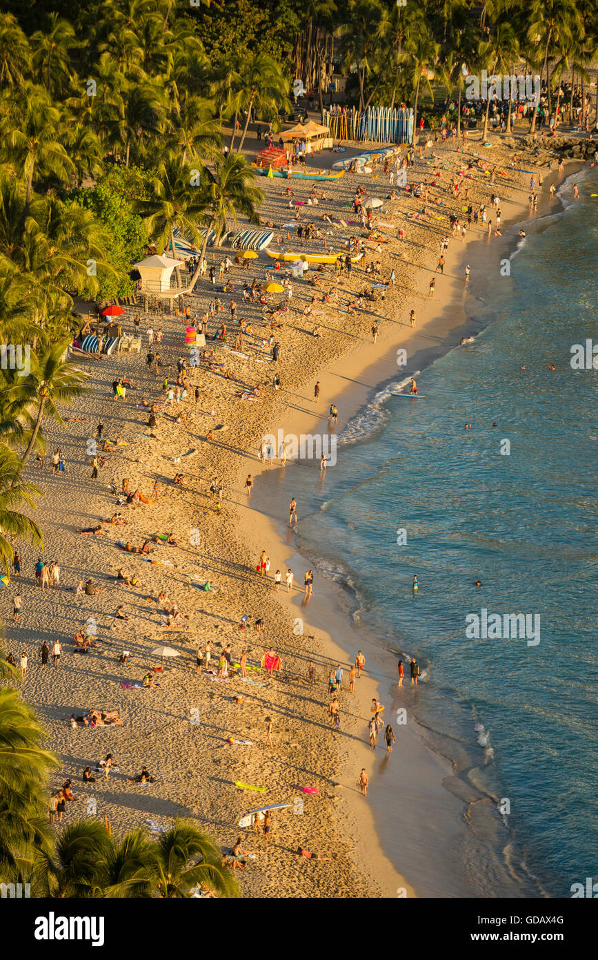 USA, Hawaii, Oahu, Honolulu, Waikiki Stockfoto