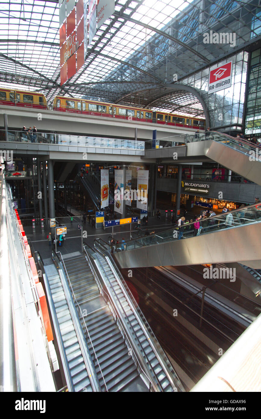 Berlin, Hauptbahnhof Stockfoto