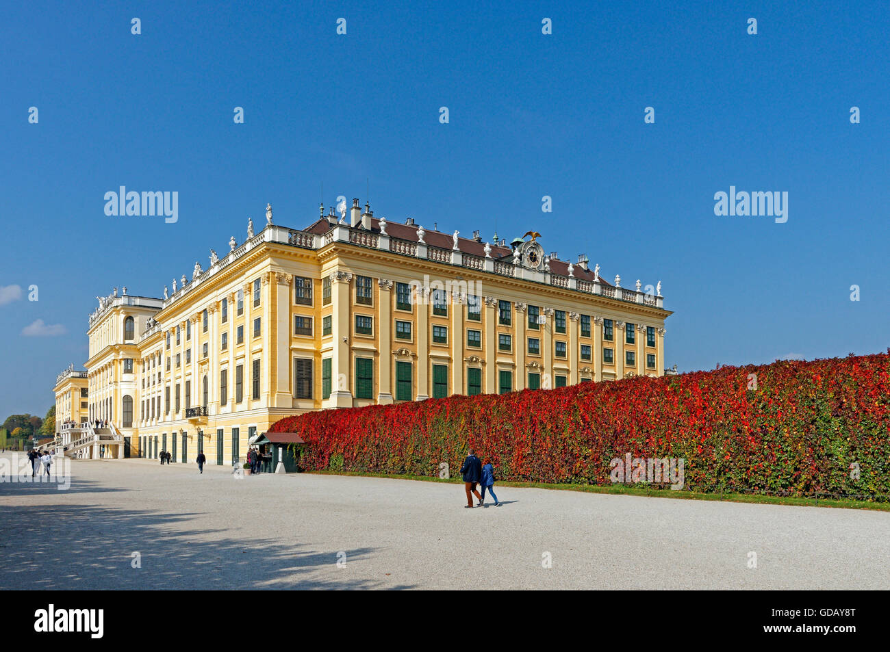 Burg, Schönbrunn, Krone des Prinzen Garten, Herbst, Farbe, Blätter Stockfoto