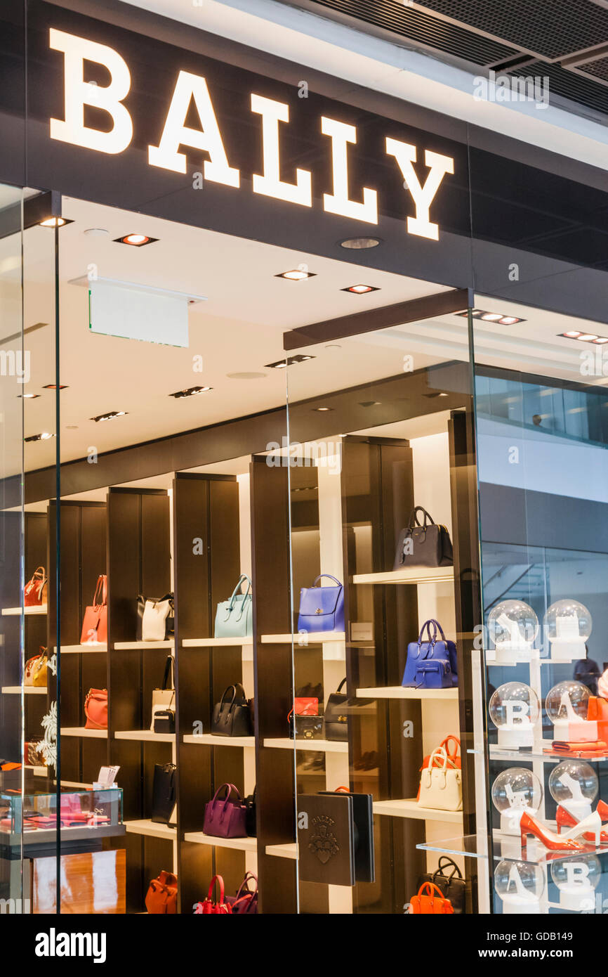 China, Hongkong, Central, IFC Shopping-Mall, Bally Store Stockfoto