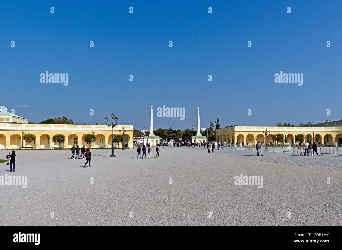 Schloss Schönbrunn, Eingang Stockfoto