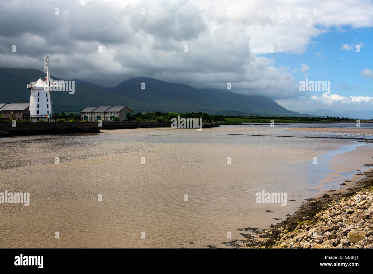 Die Blennerville Windmill in County Kerry in Irland. Stockfoto