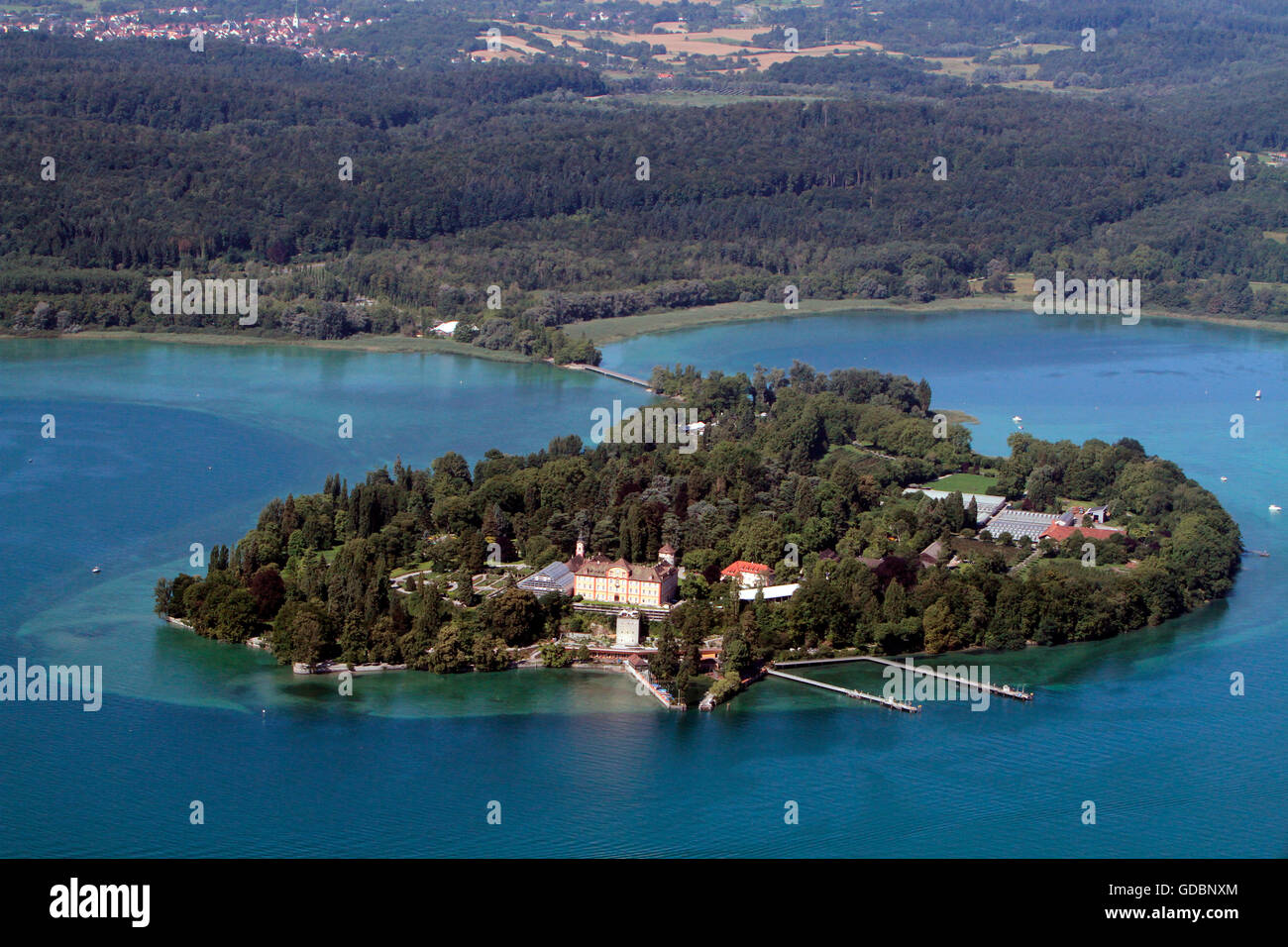 Schloss Mainau, Insel Mainau, Baden-Württemberg, Deutschland Stockfoto