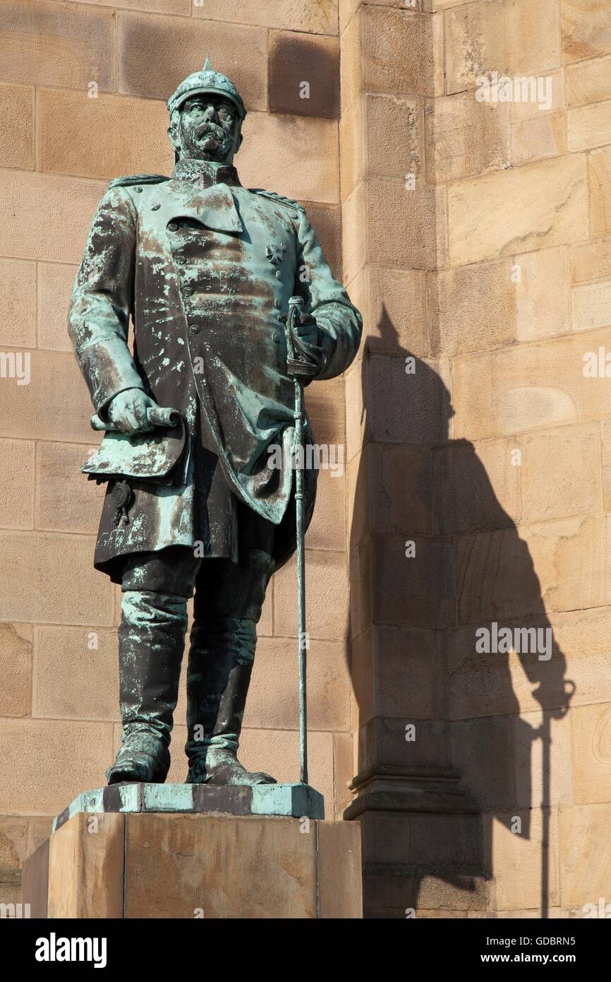Otto von, 1.4.1815 - 30.7.1898, deutscher Politiker, volle Länge, Statue, Syburg, Hohensyburg, Dortmund, Deutschland, Stockfoto