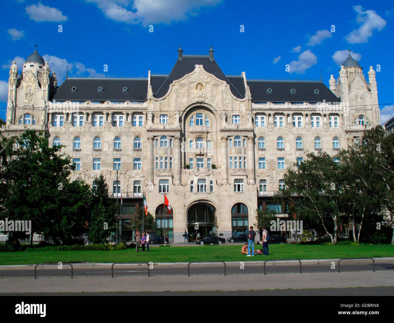 Four Seasons Hotel Gresham Palace, Budapest, Ungarn / Gresham Palais Stockfoto