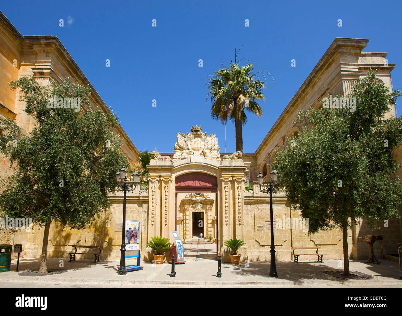Alten Palast in Mdina, Malta Stockfoto