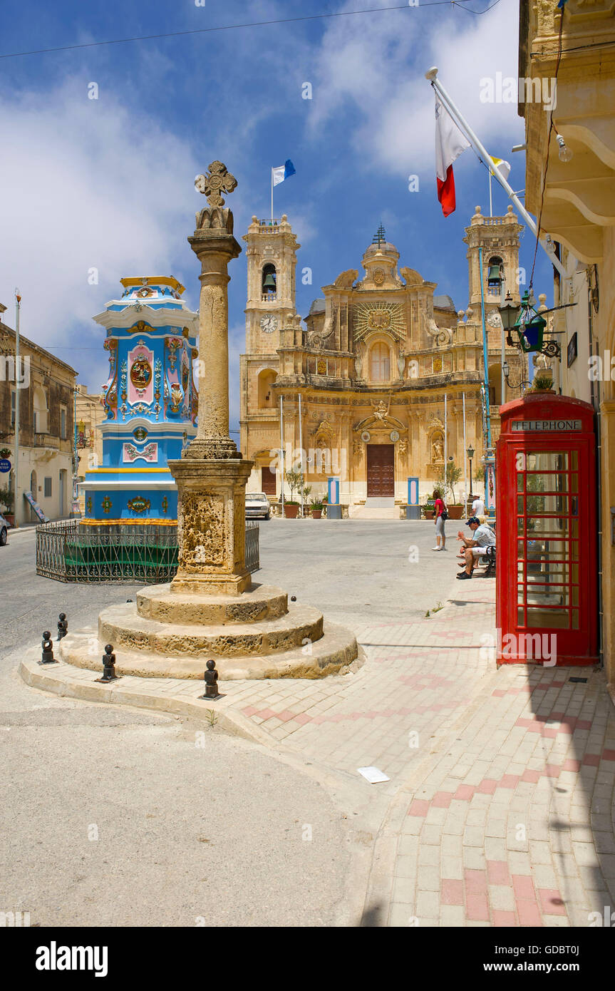 Dom in Gharb, Insel Gozo, Malta Stockfoto