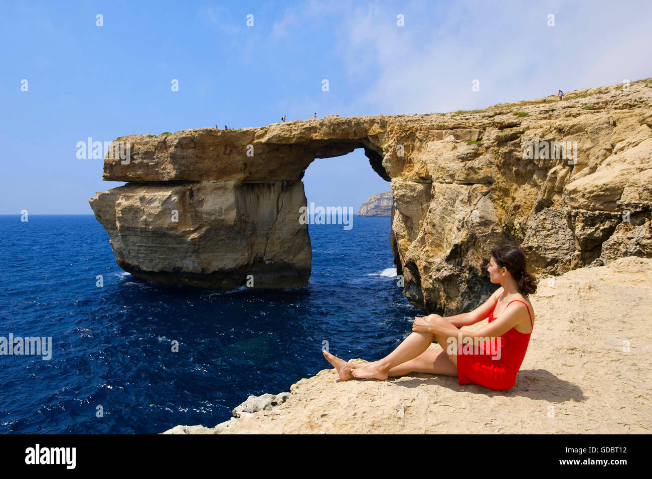 Azure Window, Insel Gozo, Malta Stockfoto