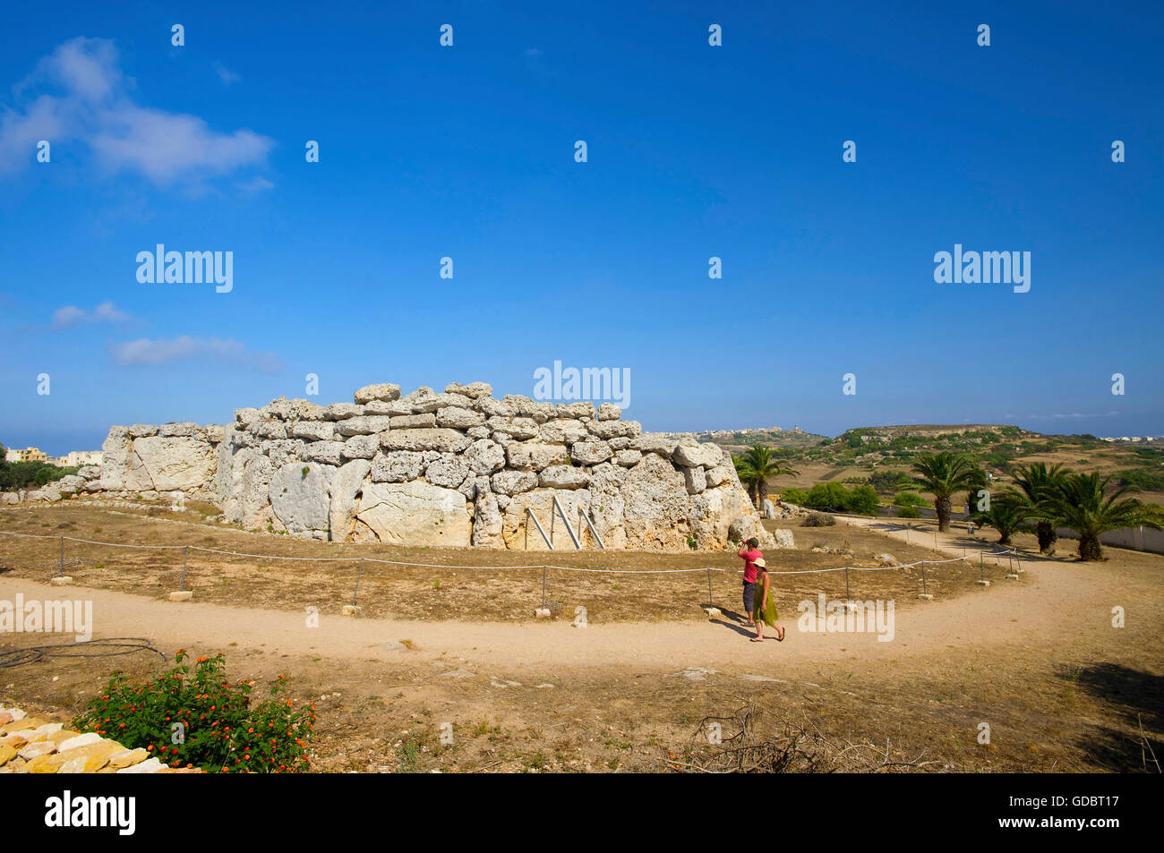 Xaghra Steinkreis in Xaghra, Insel Gozo, Malta Stockfoto