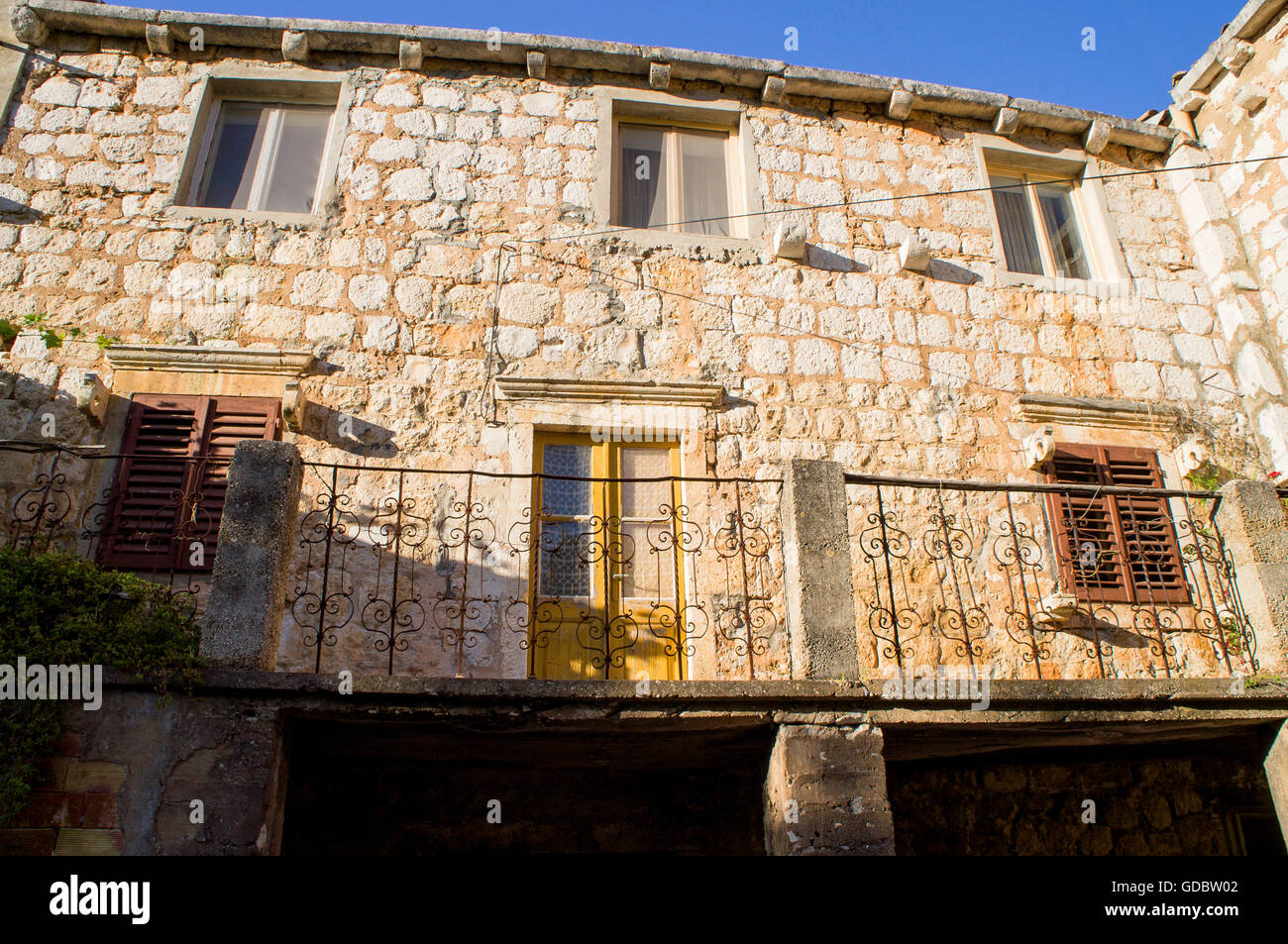 Lastovo Altstadt, Insel Lastovo Stockfoto