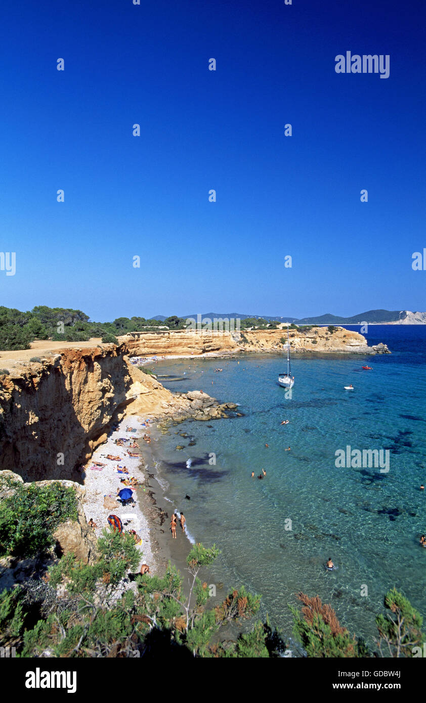 Sa Caleta, Ibiza, Balearen, Spanien Stockfoto