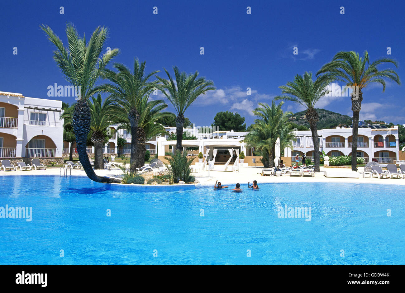 Hotels in Talamanca, Ibiza, Balearen, Spanien Stockfoto