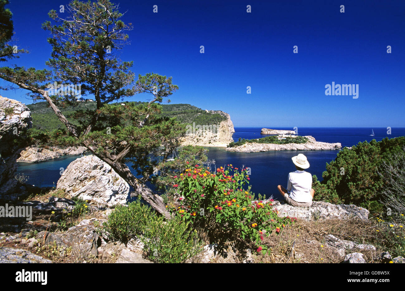 Sant Miguel, Ibiza, Balearen, Spanien Stockfoto