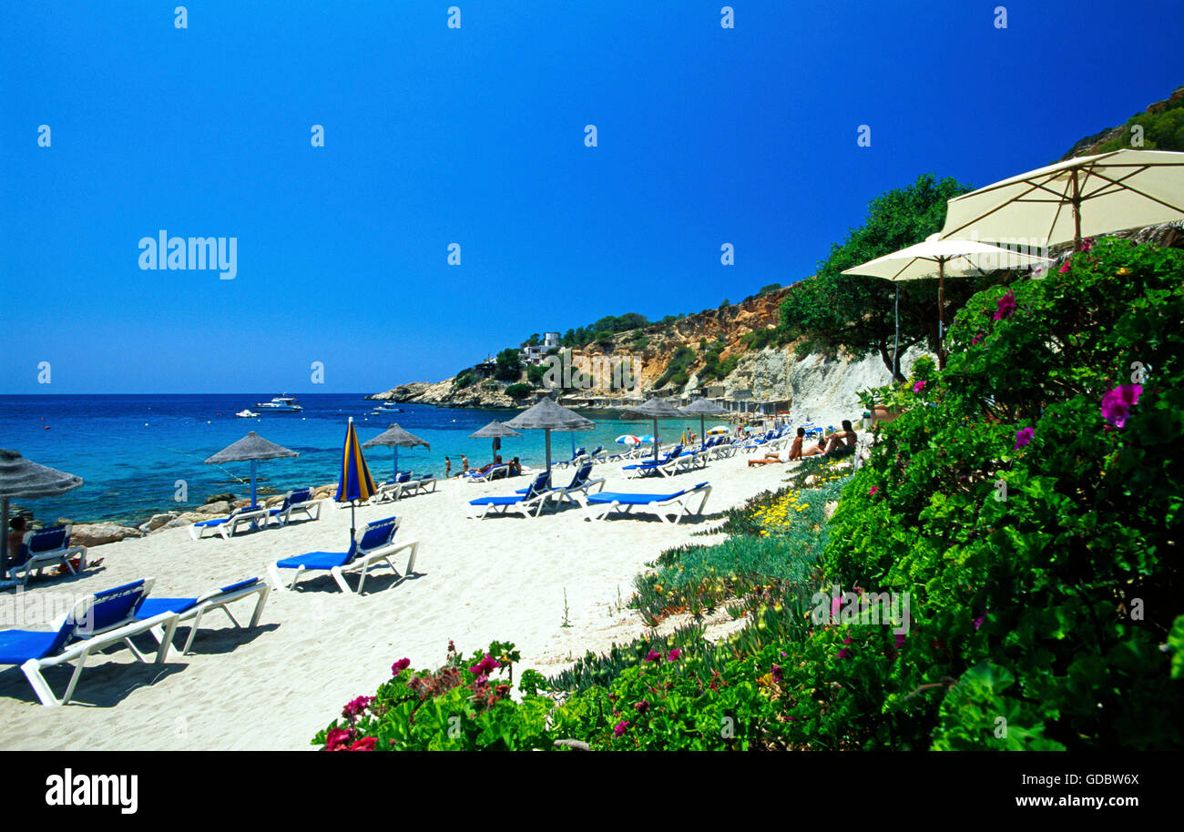 Cala D´Hort, Ibiza, Balearen, Spanien Stockfoto