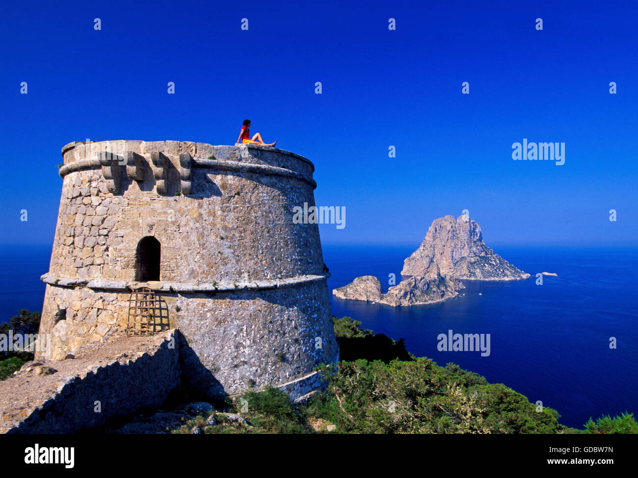 Es Vedra, Ibiza, Balearen, Spanien Stockfoto