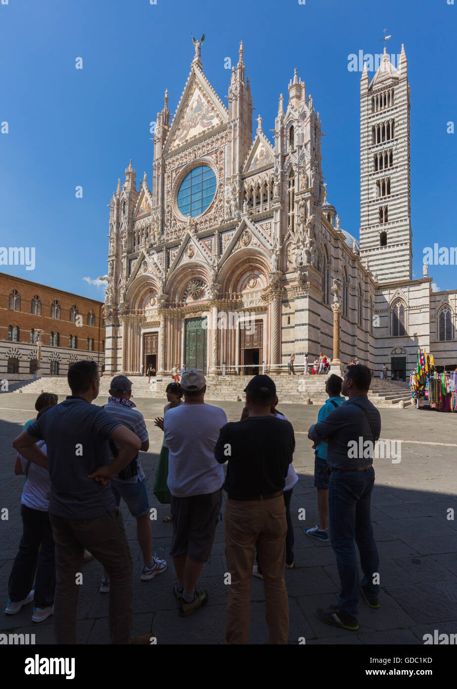 Siena, Provinz Siena, Toskana, Italien.  Die romanisch-gotische Dom oder Kathedrale, gebaut im 13. Jahrhundert. Stockfoto