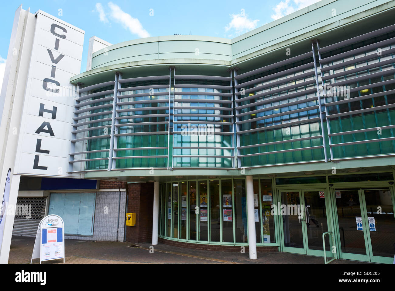 Stadthalle Hautpstraße Bedworth Warwickshire West Midlands UK Stockfoto