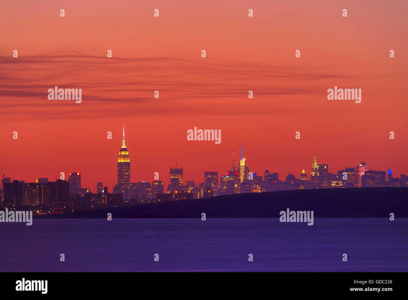 USA, New York, Manhattan, Skyline von Manhattan Stockfoto