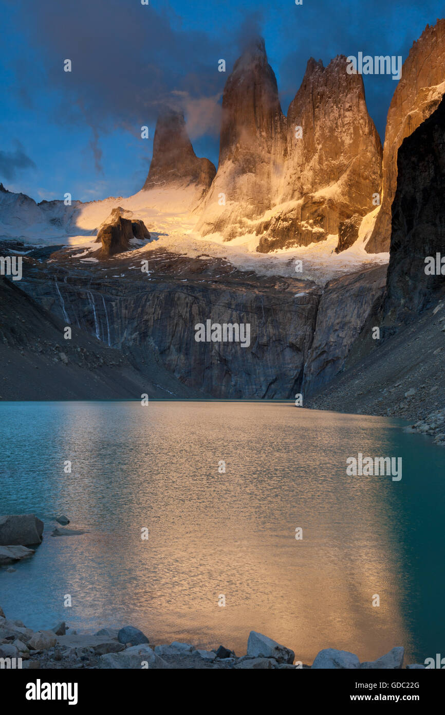 Torres del Paine, Chile, Patagonien Stockfoto