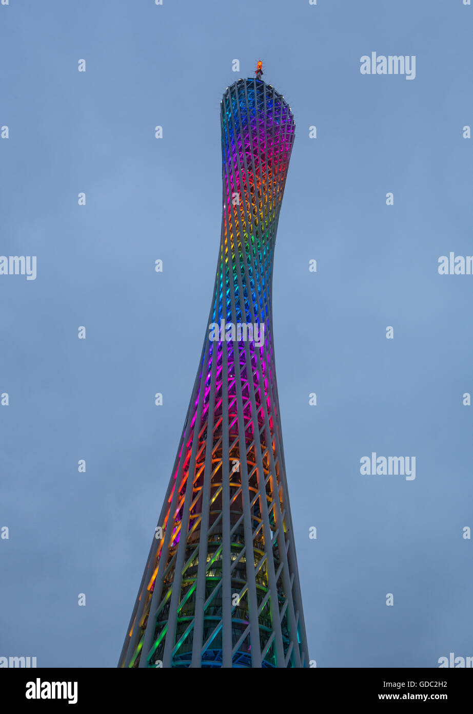 China, Provinz Guangdong, Guangzhou Stadt Guangzhou Tower Stockfoto