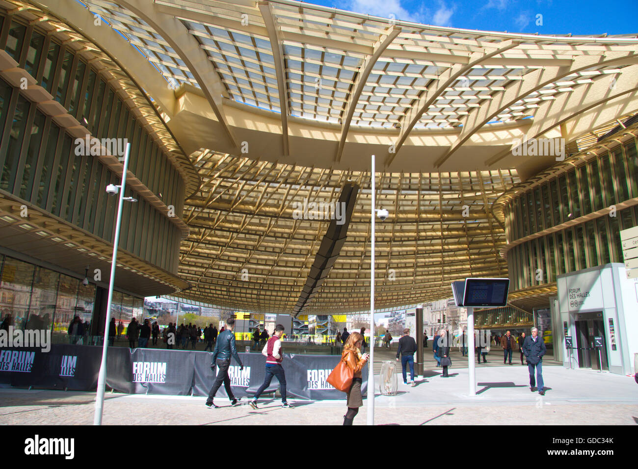 Paris, Forum Les Halles Stockfoto