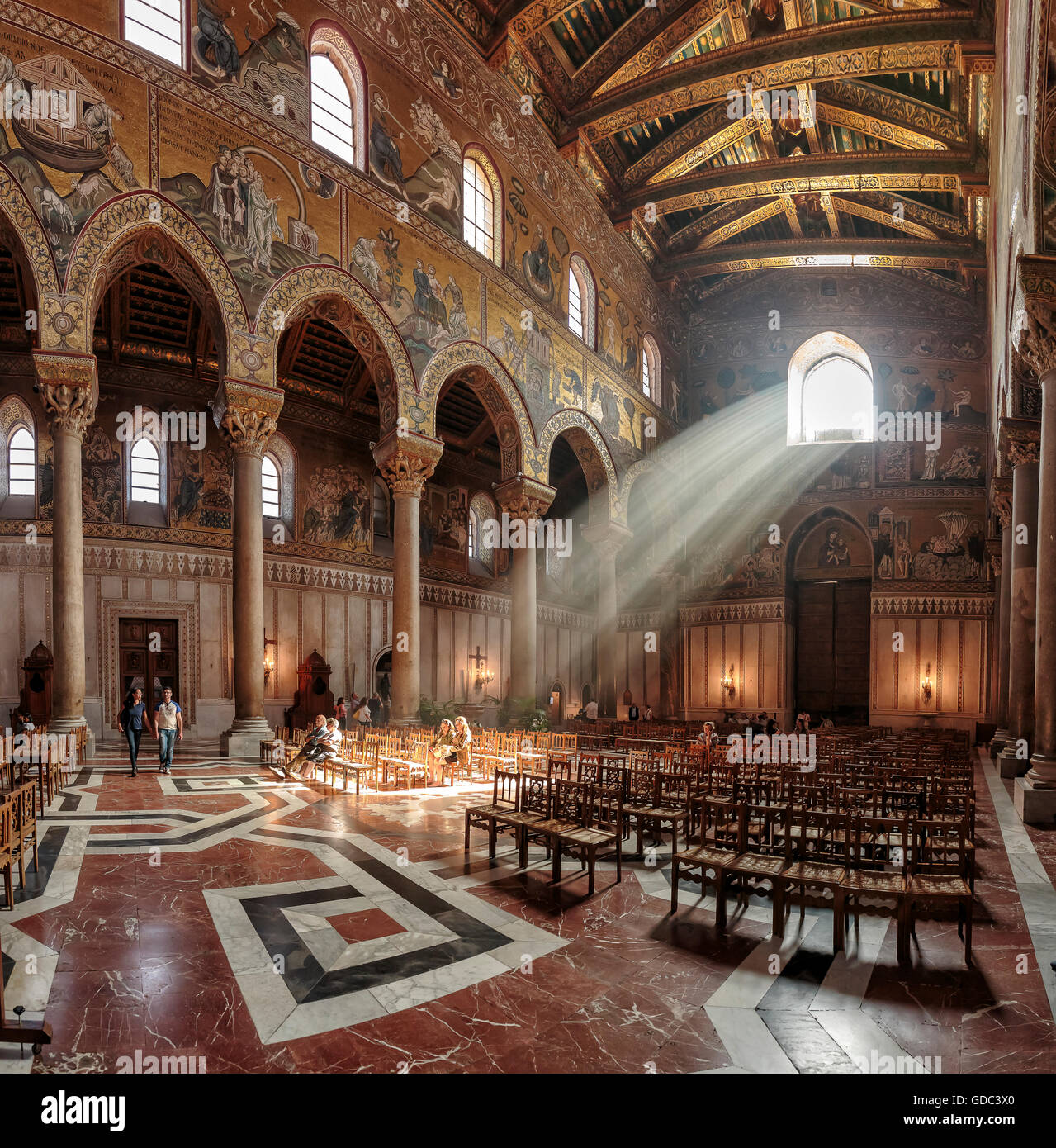 Mosaik in der Kathedrale von Monreale Stockfoto