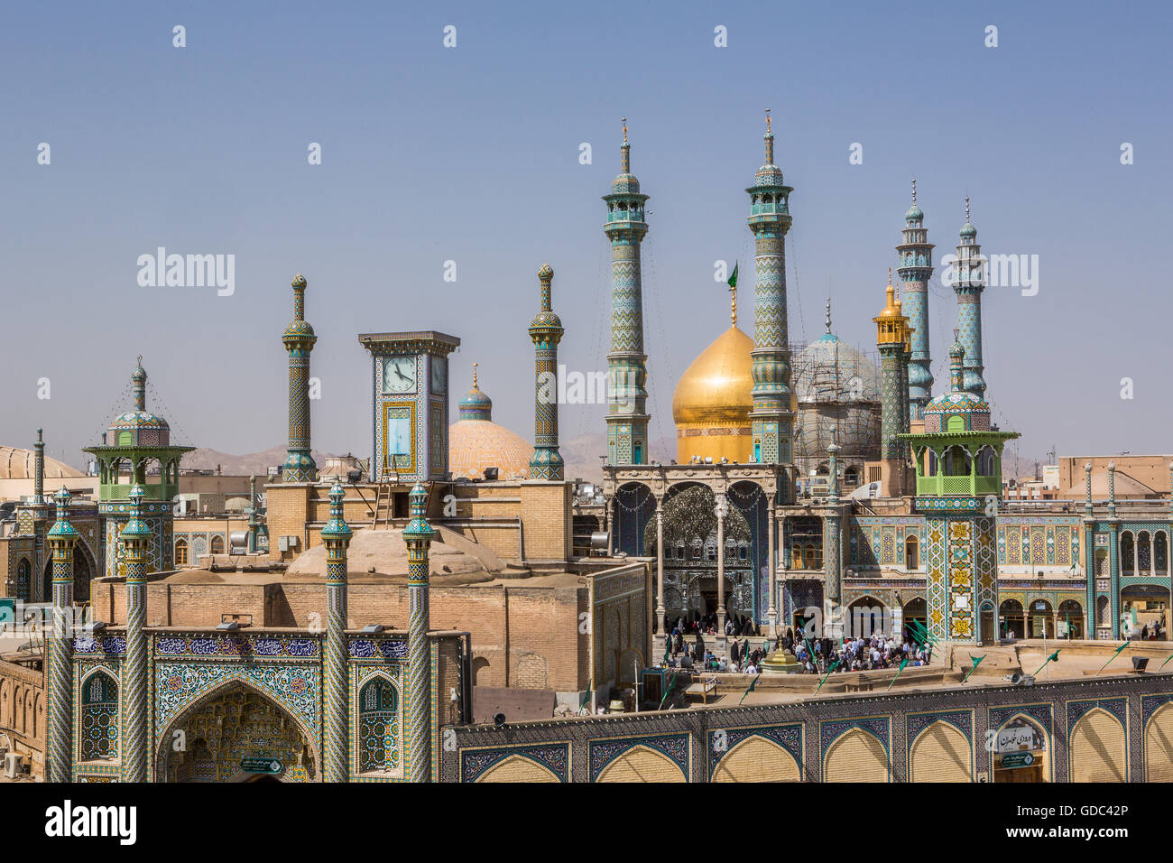 Iran, Stadt Qom, Hazrat-e Masumeh (Heiligtum) Stockfoto