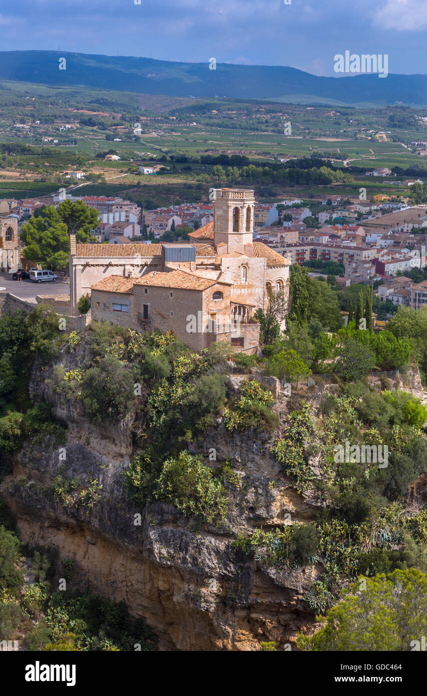 Spanien, Katalonien, San Marti Sarroca Stadt San Marti Kirche Stockfoto
