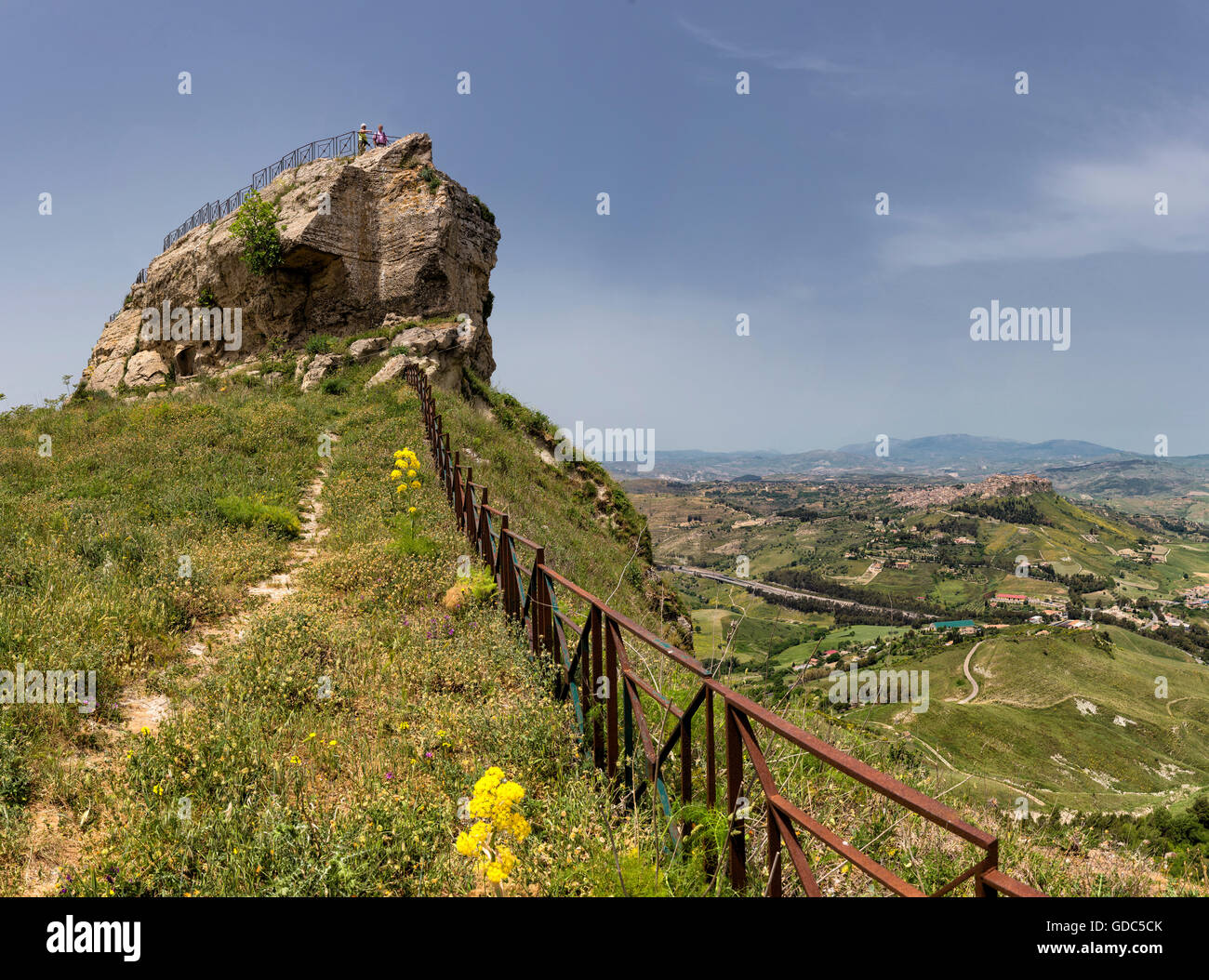 Blick über die zentralen Berge Stockfoto