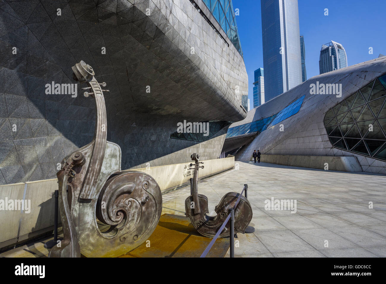 China, Provinz Guangdong, Guangzhou City, Wuyang Neustadt, Guangzhou Opera House Stockfoto