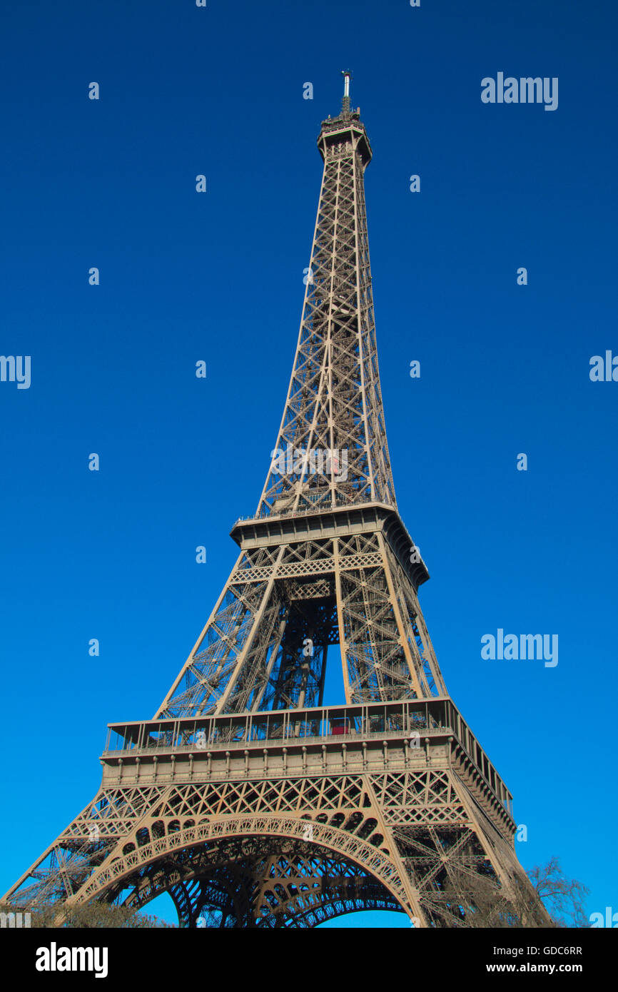 Paris, Tour Eiffel, Eiffelturm Stockfoto