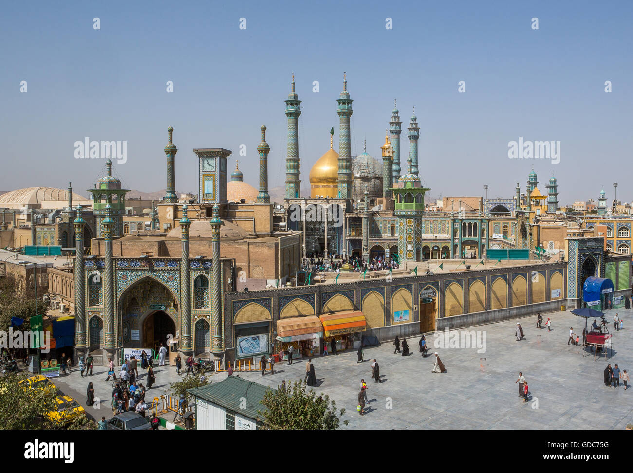 Iran, Stadt Qom, Hazrat-e Masumeh (Heiligtum) Stockfoto