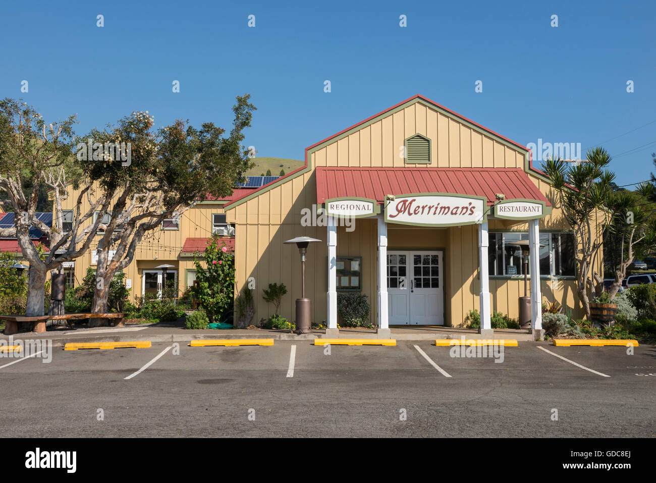 USA, Vereinigte Staaten, Amerika, Hawaii, Big Island, Northern Island, Waimea, Merriman restaurant Stockfoto