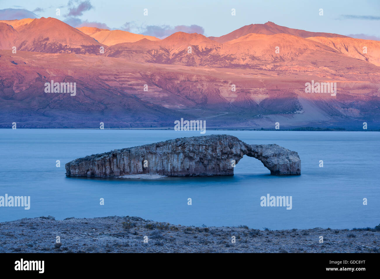 Südamerika, Argentinien, Santa Cruz, Patagonien, Lago Posadas Stockfoto