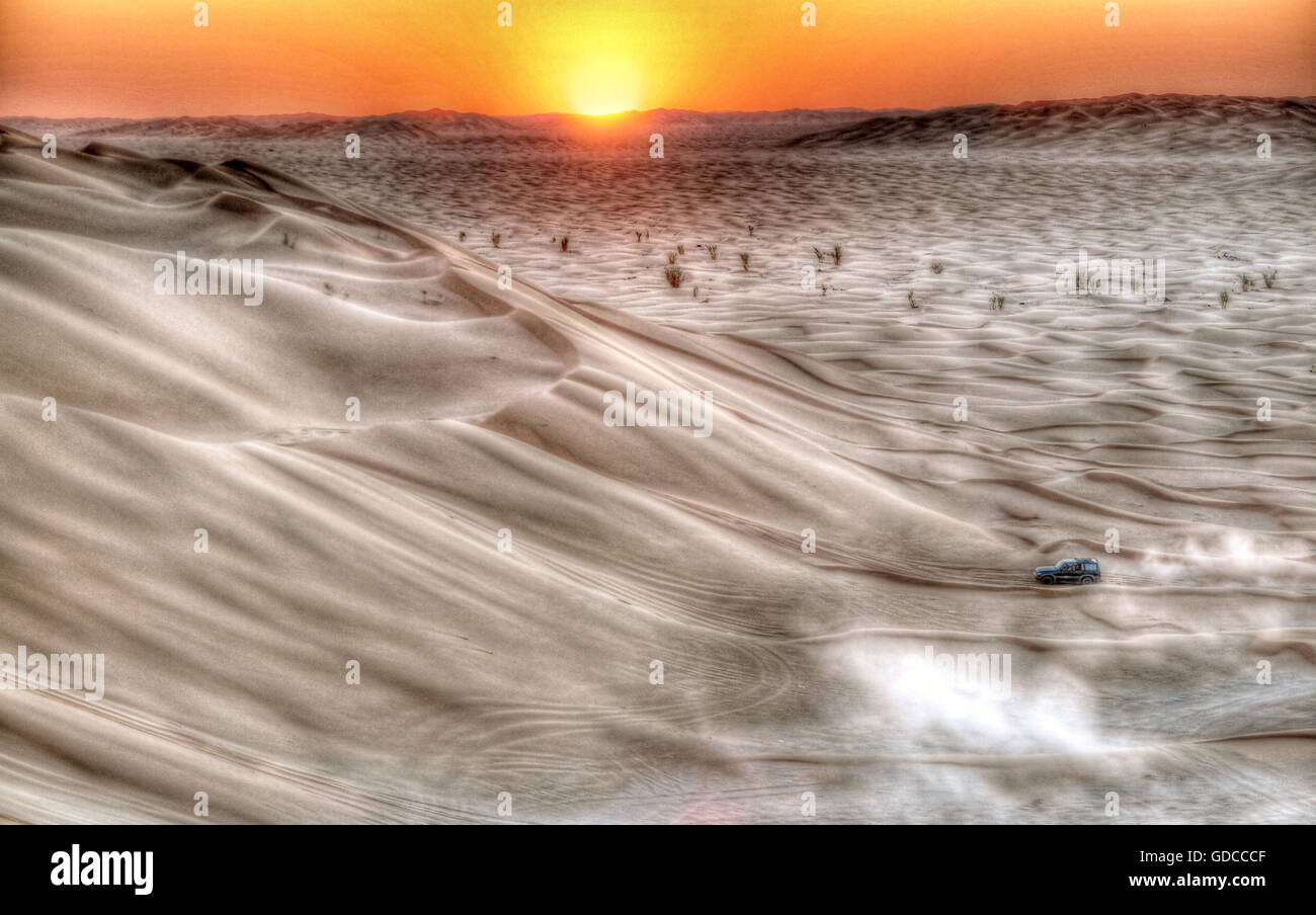 Sanddünen, Oman, Rub al Khali Stockfoto