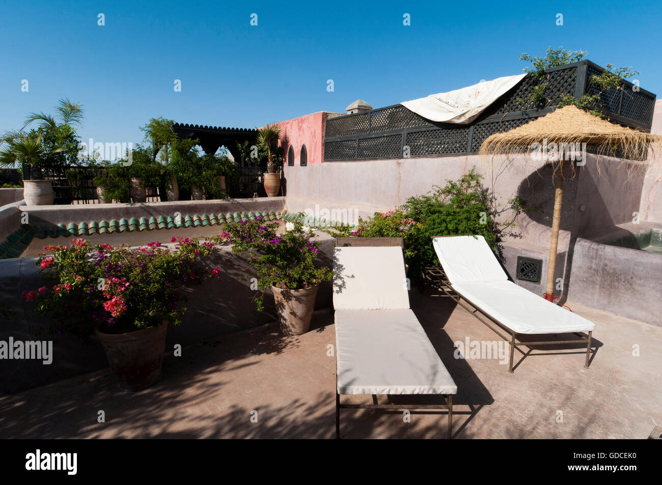 Dar Darma Riad, Marrakesch, Marokko, Afrika Stockfoto