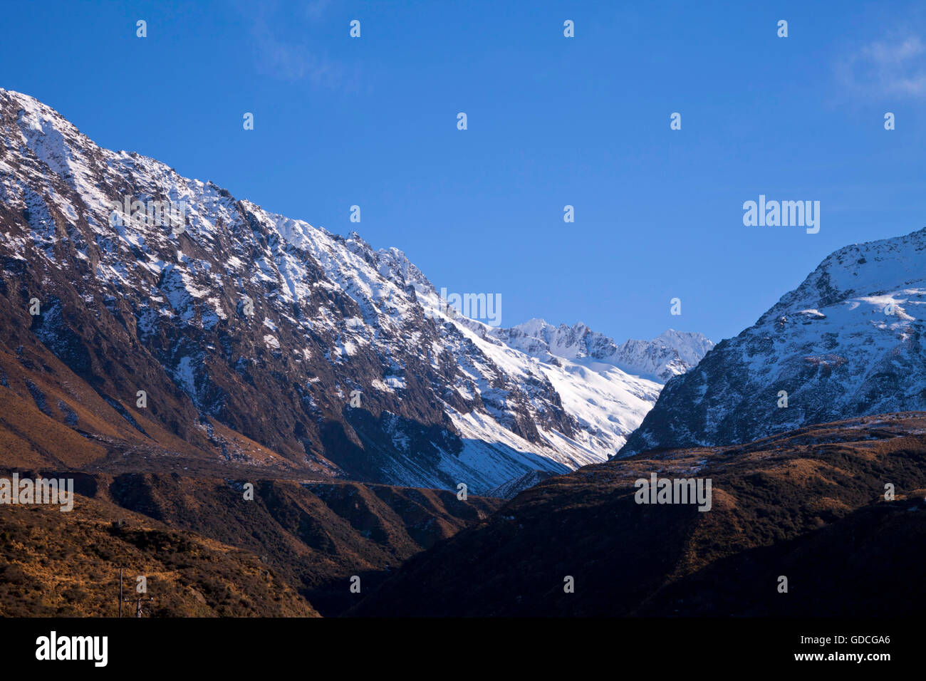 Südinsel Landschaftskulisse, Canterbury, Neuseeland Stockfoto