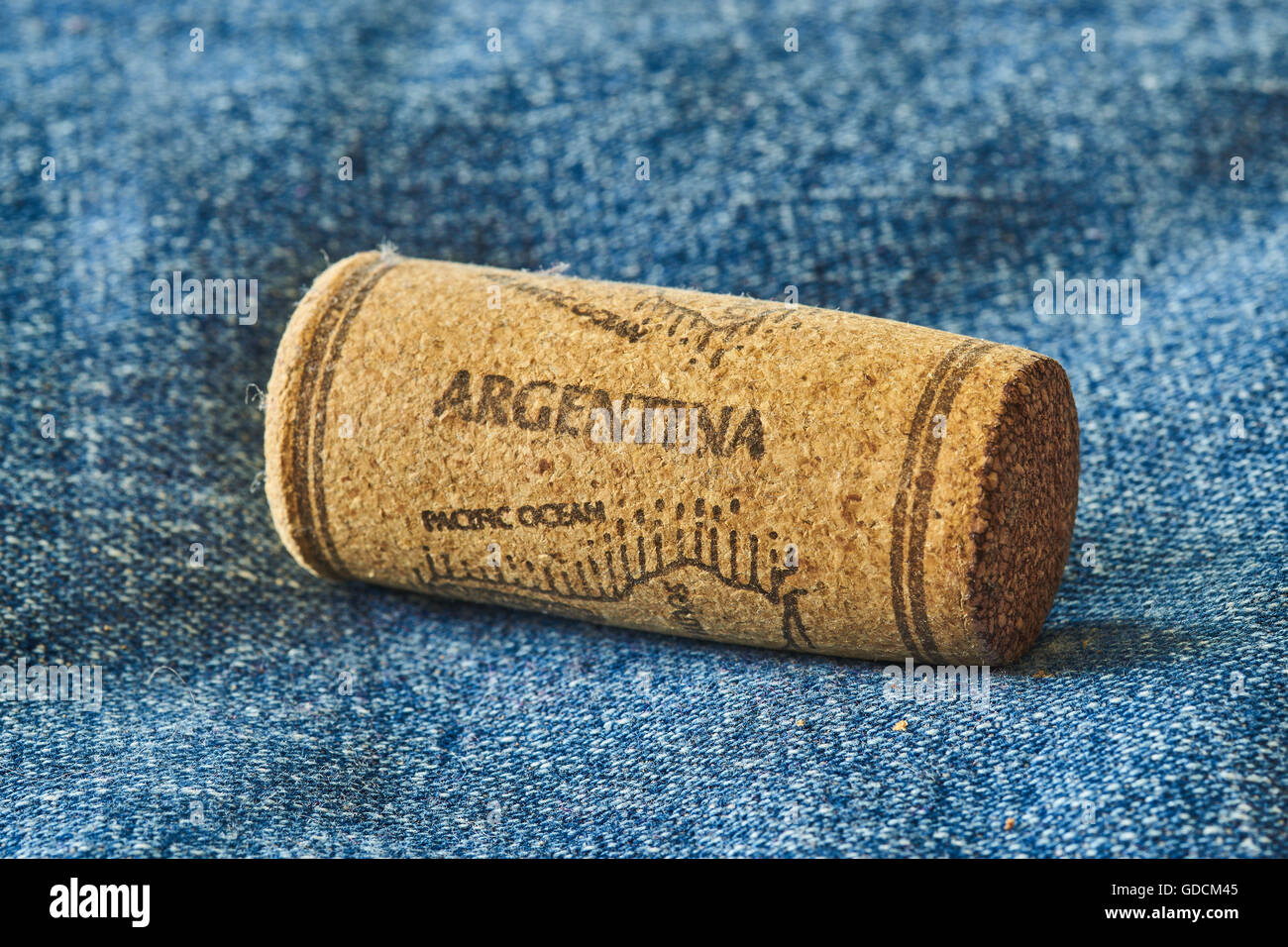 Argentinischer Wein Korken Stockfoto