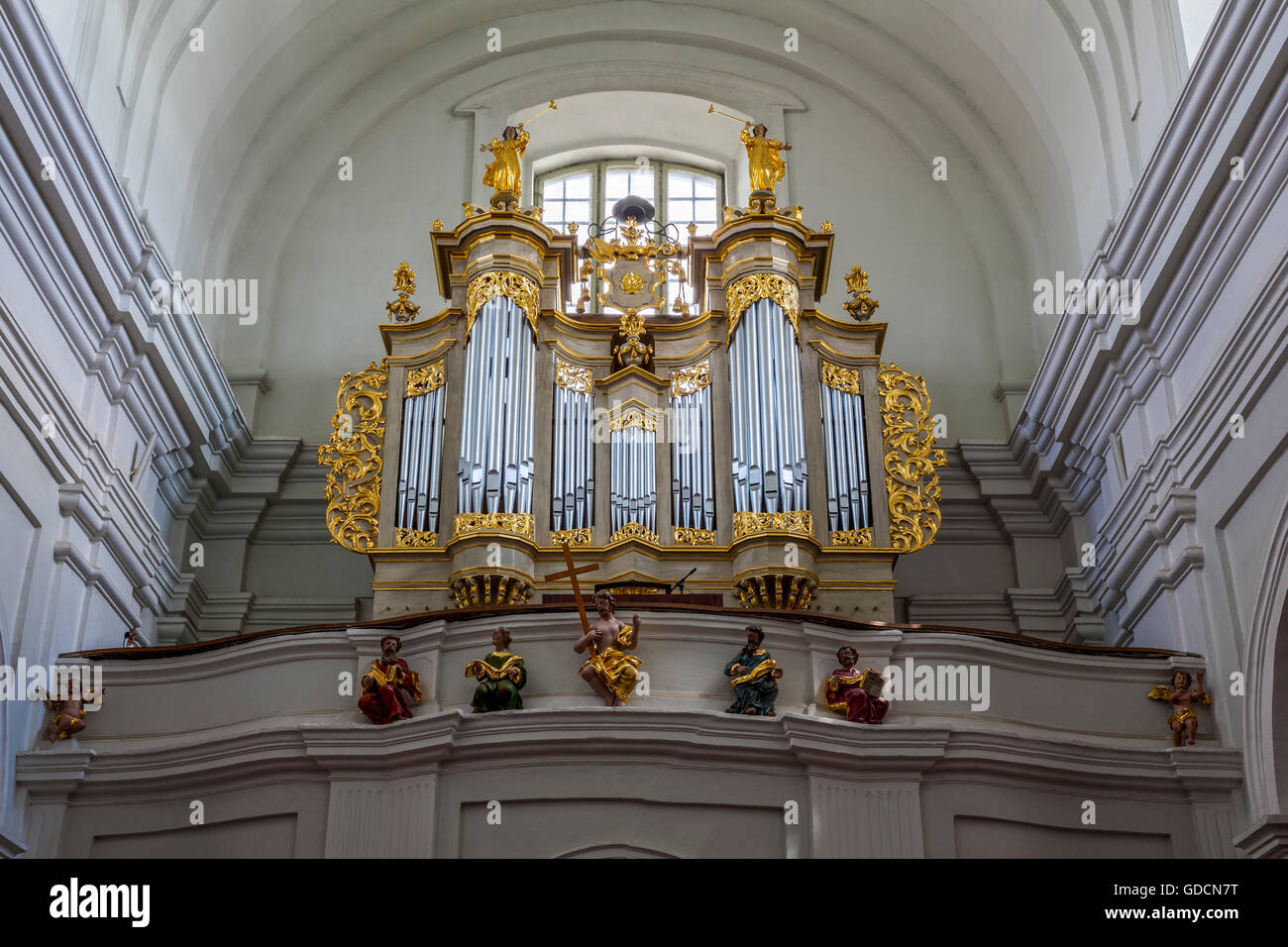 Janow Podlaski, Barockkirche, Organe Polen, Podlachien, Europa. Stockfoto